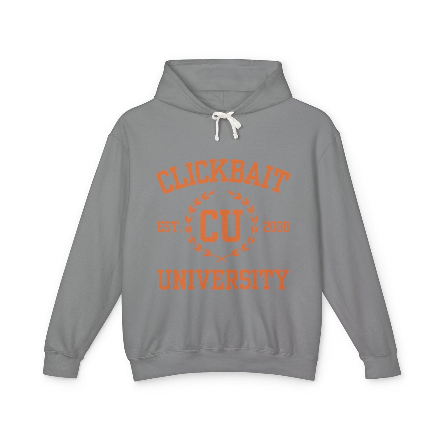 Clickbait University Unisex Lightweight Hooded Sweatshirt - Casual College Style