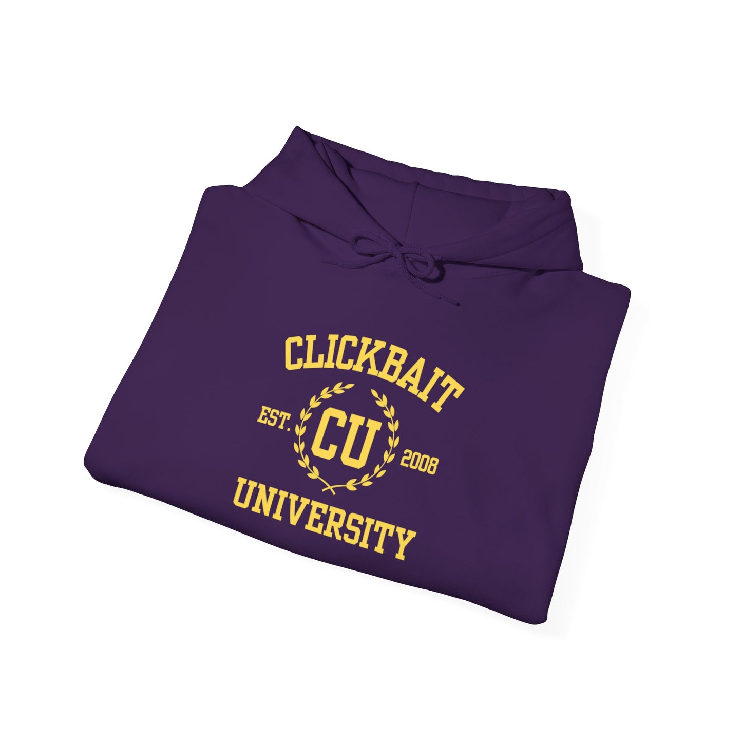 Clickbait University Hoodie - Cozy Unisex Heavy Blend Sweatshirt for Students