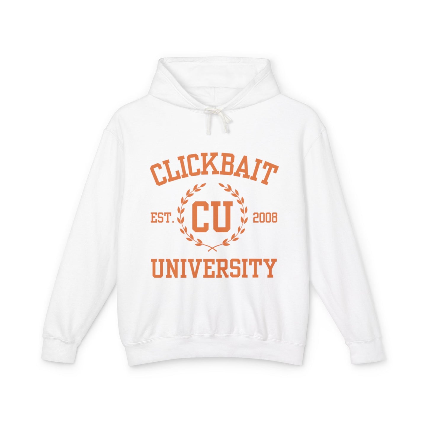 Clickbait University Unisex Lightweight Hooded Sweatshirt - Casual College Style