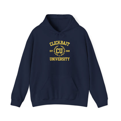 Clickbait University Hoodie - Cozy Unisex Heavy Blend Sweatshirt for Students