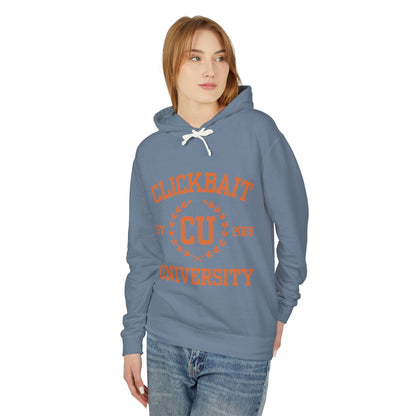 Clickbait University Unisex Lightweight Hooded Sweatshirt - Casual College Style