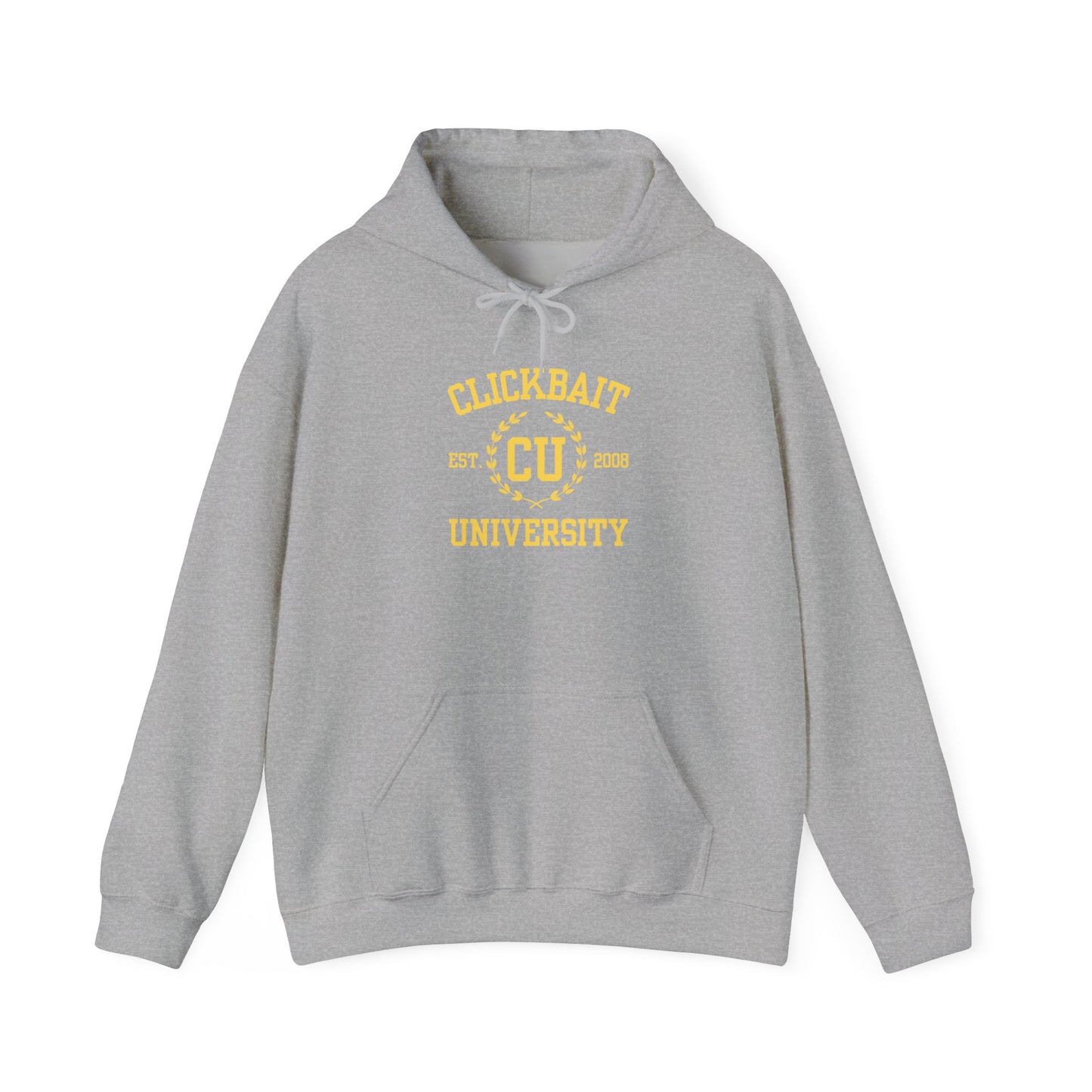 Clickbait University Hoodie - Cozy Unisex Heavy Blend Sweatshirt for Students