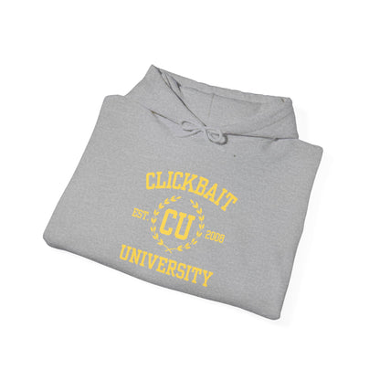 Clickbait University Hoodie - Cozy Unisex Heavy Blend Sweatshirt for Students