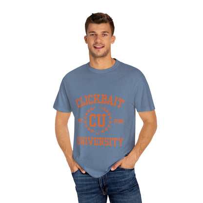 Clickbait University Unisex Garment-Dyed T-shirt - Casual Style for College Students