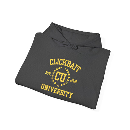 Clickbait University Hoodie - Cozy Unisex Heavy Blend Sweatshirt for Students